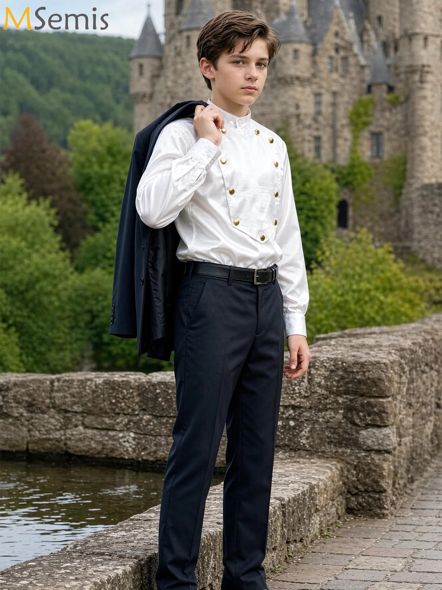 Shirts - Boys Vintage Renaissance Shirt Long Sleeve