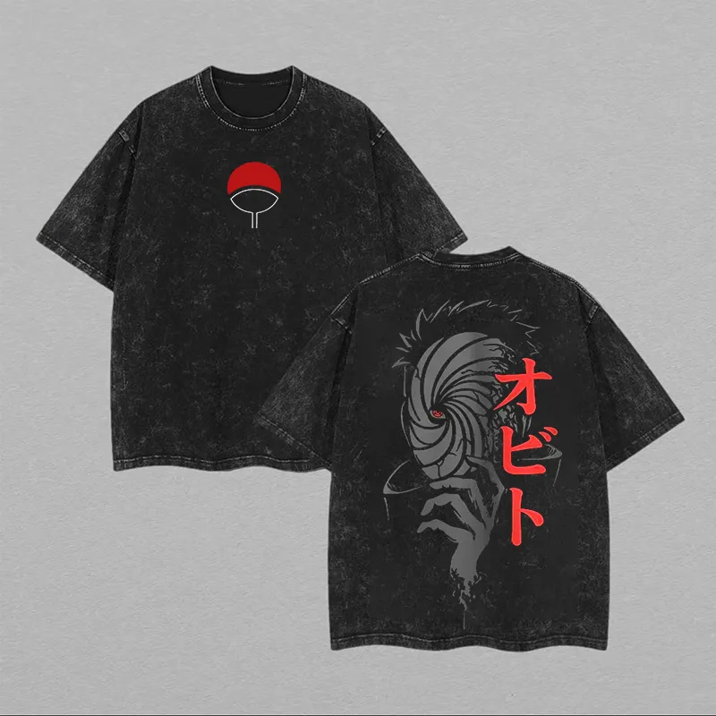 Naruto Shisui Uchiha T Shirt M - Acid Wash Vintage Graphic T Shirt 评论和价格