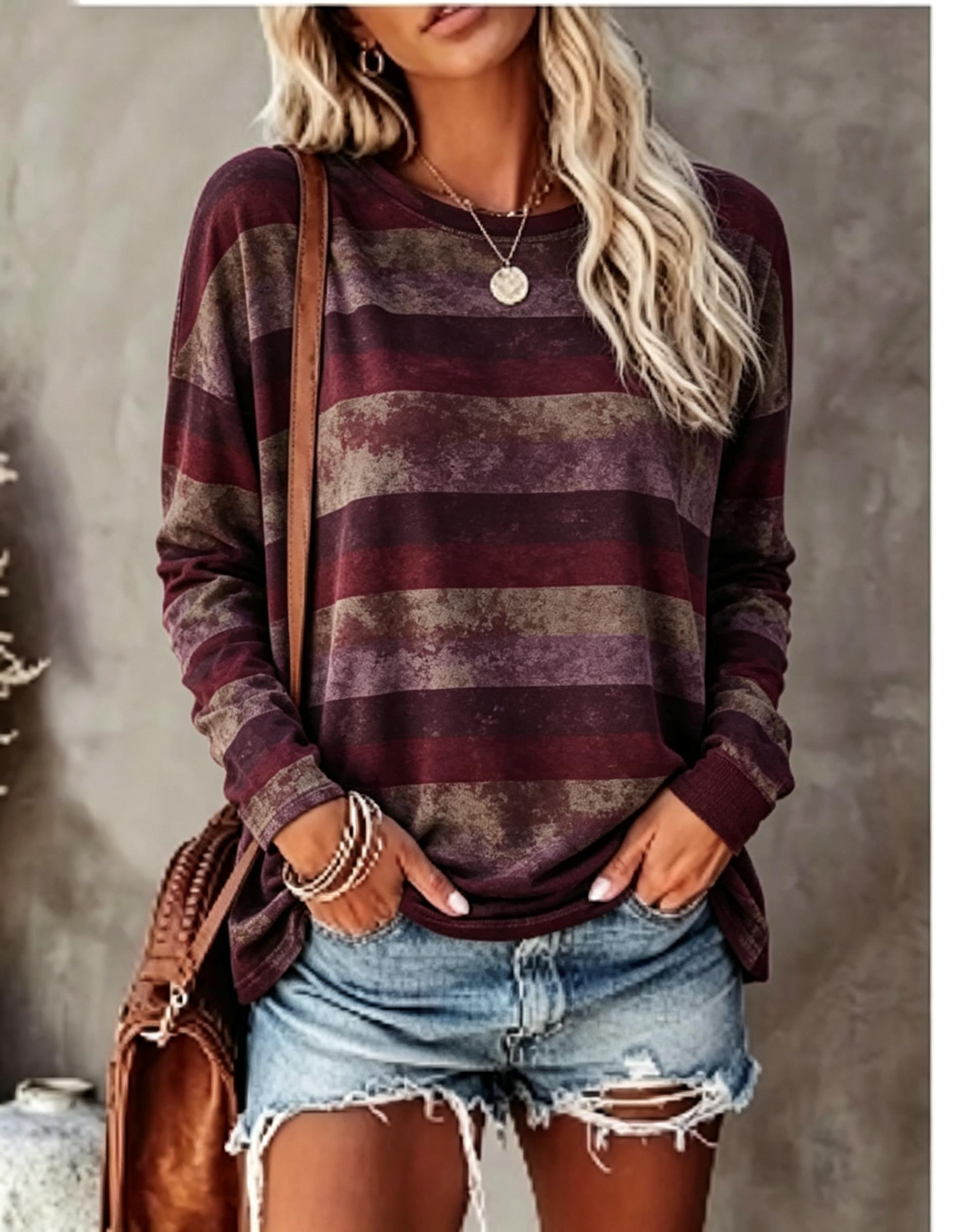 Women Long Sleeve T‑Shirt Vint - T-Shirts 评论和价格