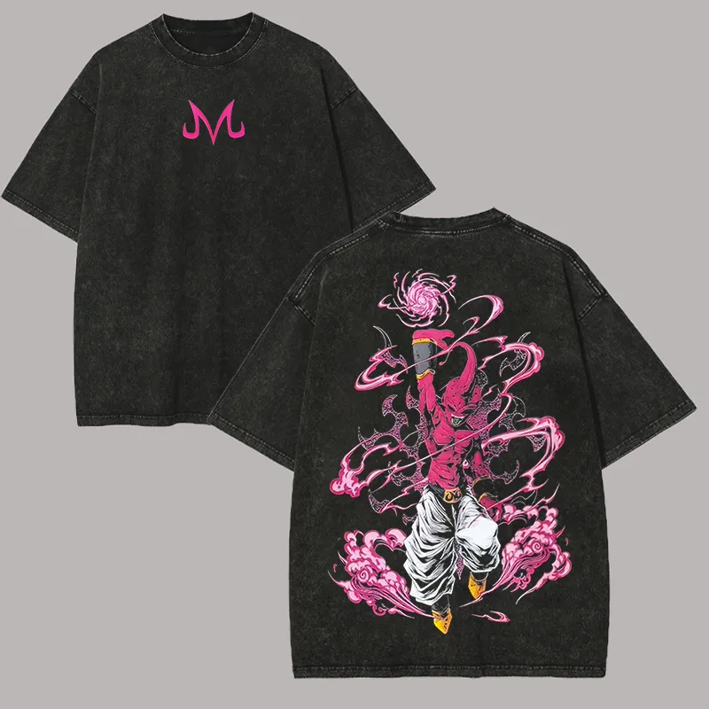 Kid Buu T Shirt Dragon Ball Z  - Acid Wash Vintage Graphic T Shirt 评论和价格
