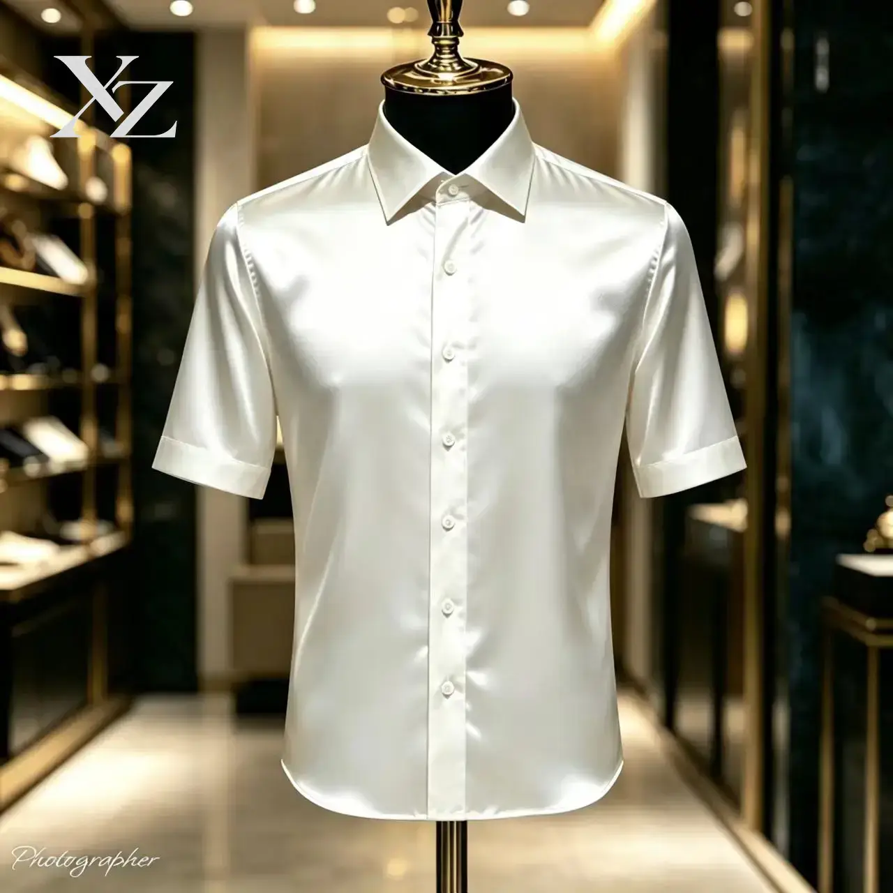 Premium Men's Solid Color Sati - Mens Satin Silk Dress Shirt 评论和价格