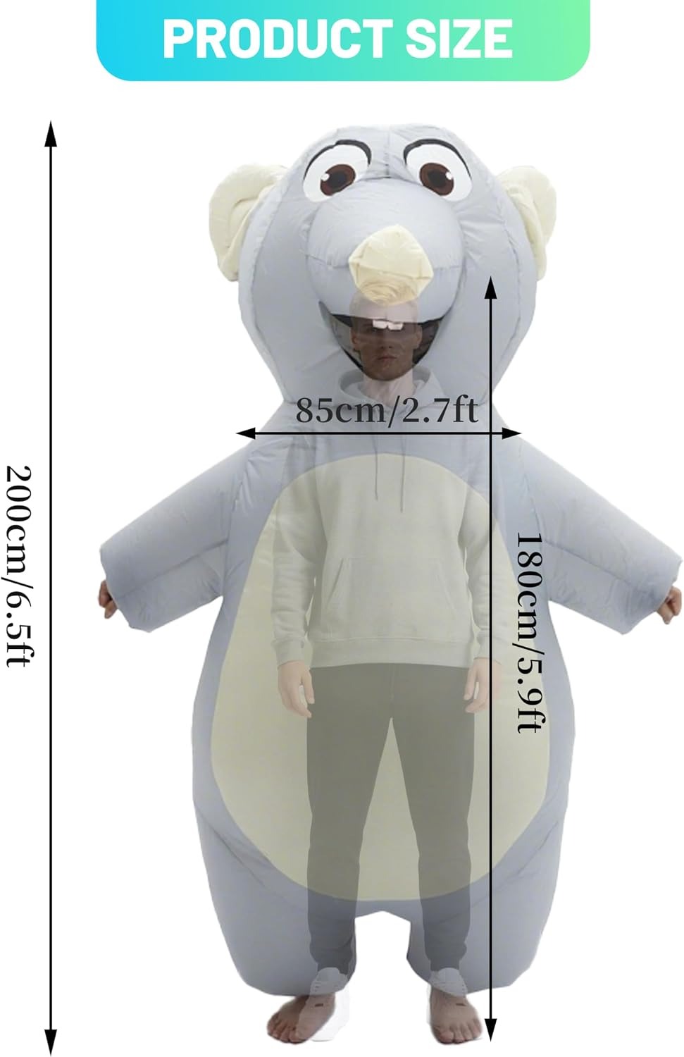 Inflatable Mouse Costume for A - Suits 评论和价格